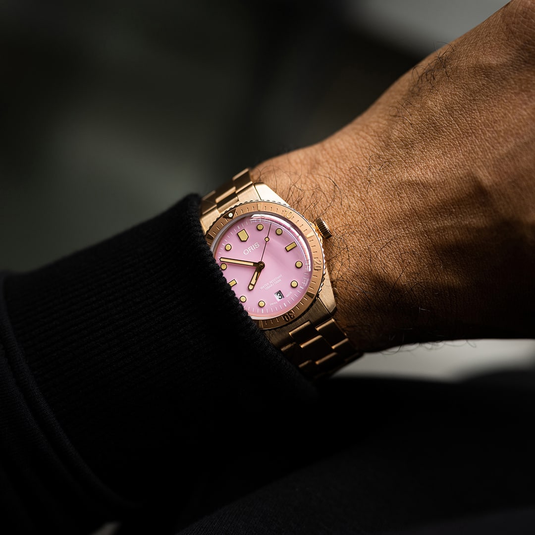 o*r様 79☘️タグ付☘️超レア☘️⭐️BELCHERI⭐PINK ICE系⭐ Divers Sixty-Five Cotton Candy - 01 733 7771 3158-07 8 19 15 | Oris